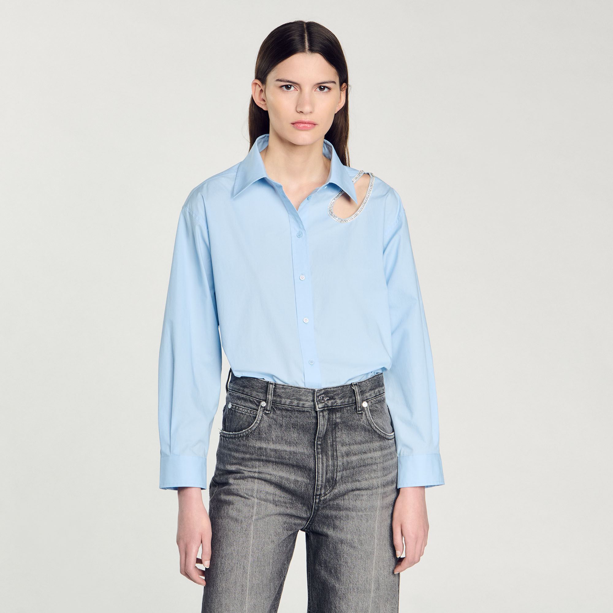 Rhinestone teardrop shirt