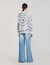Spiral-motif silk shirt