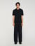 Knitted polo with zip collar