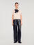 Polo-neck knit sweater