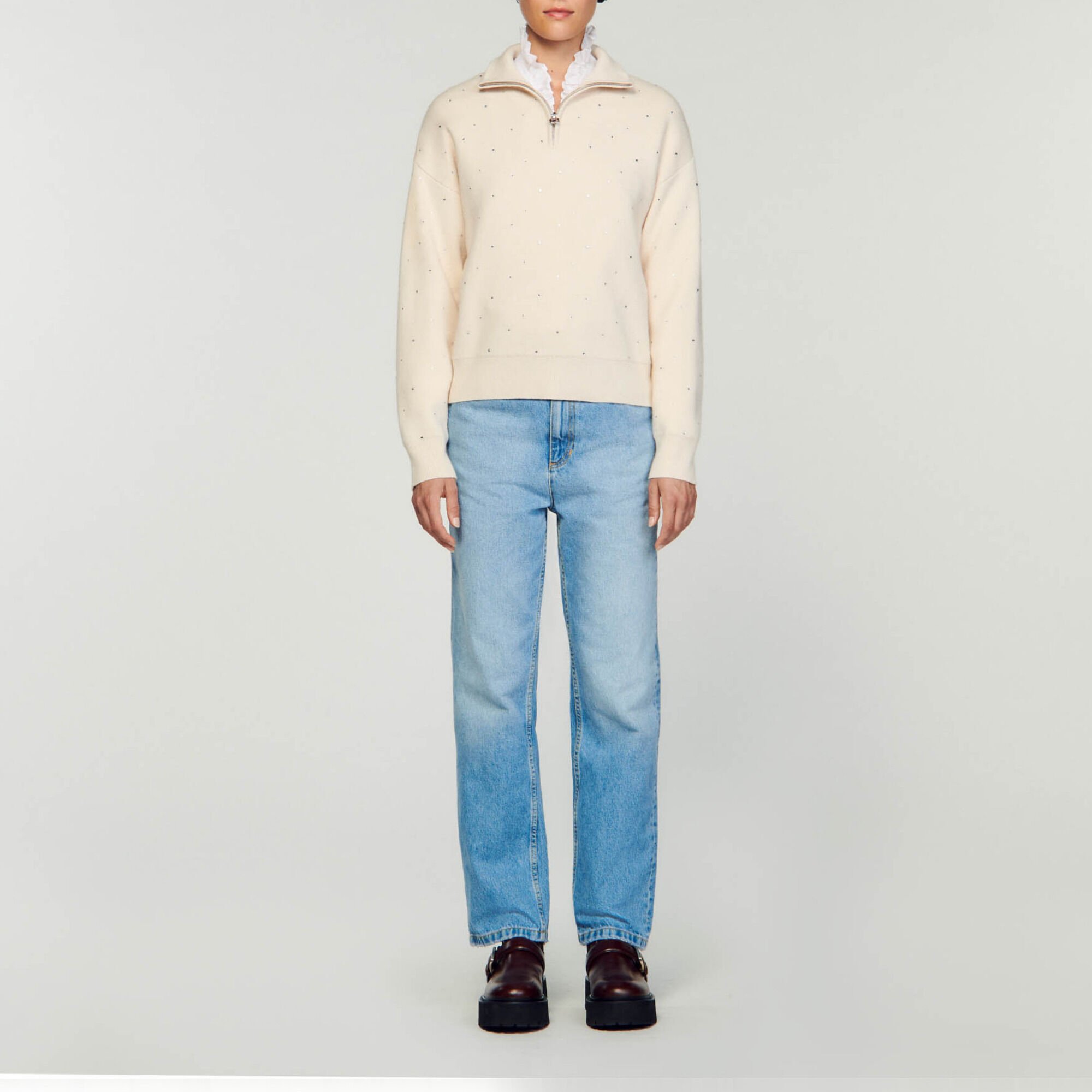 Half-zip sweater