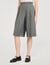 Pleated long shorts
