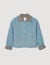 Plaid collar denim jacket