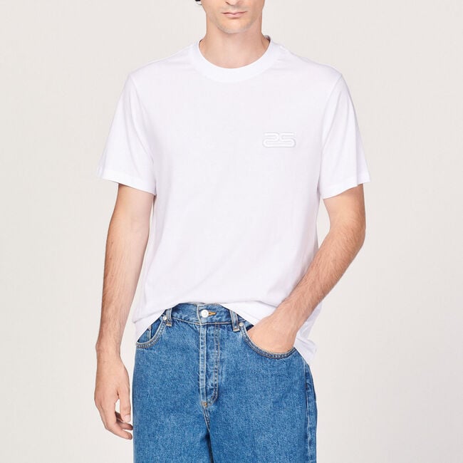 Organic cotton T-shirt with embroidery