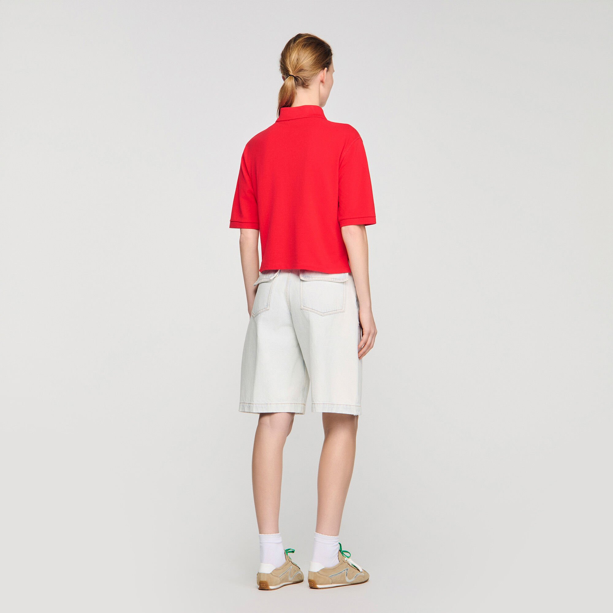 Fancy button polo shirt