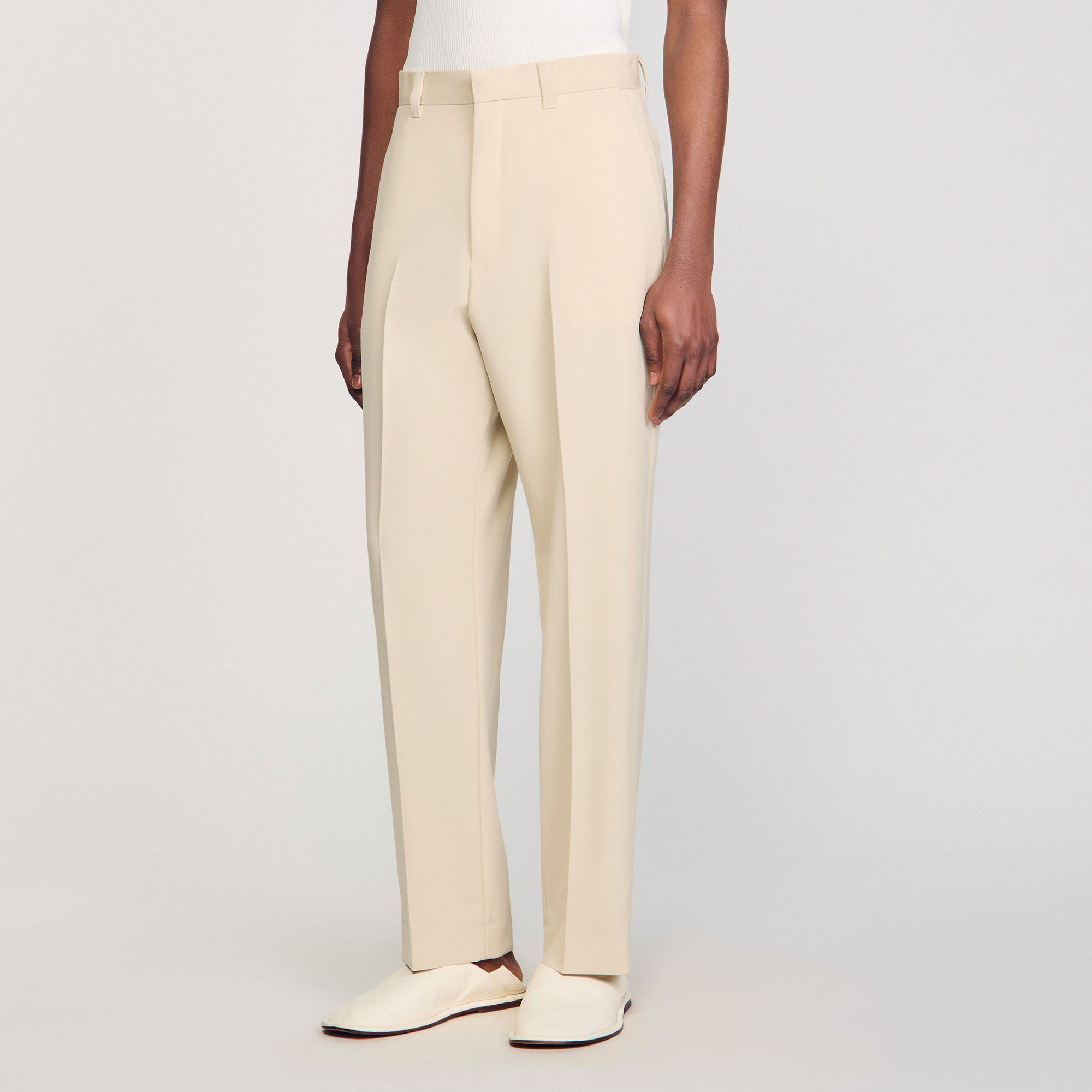 Wool suit trousers