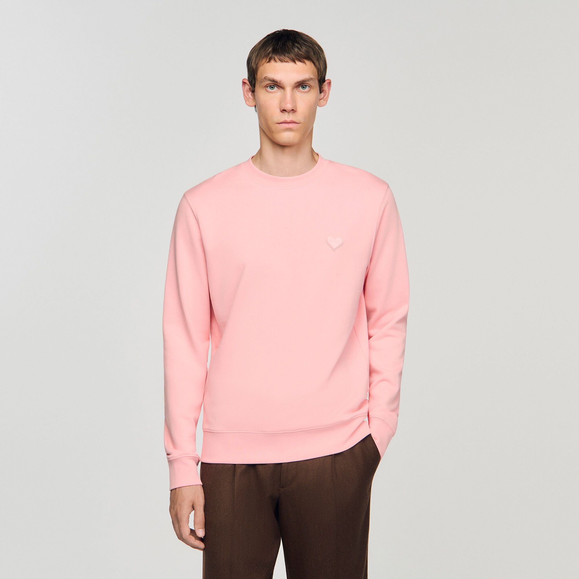 Heart patch sweatshirt