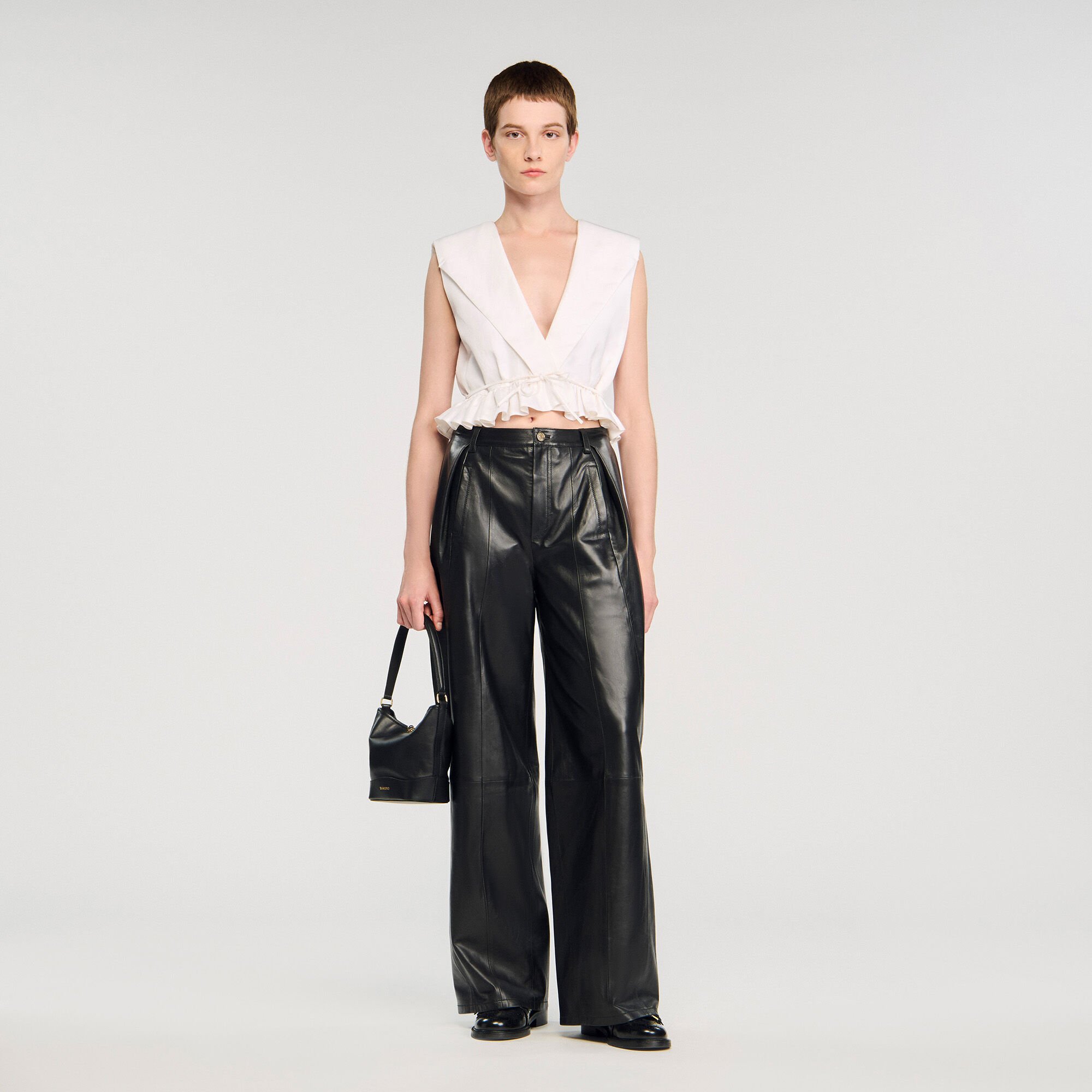 Ruffled crop top