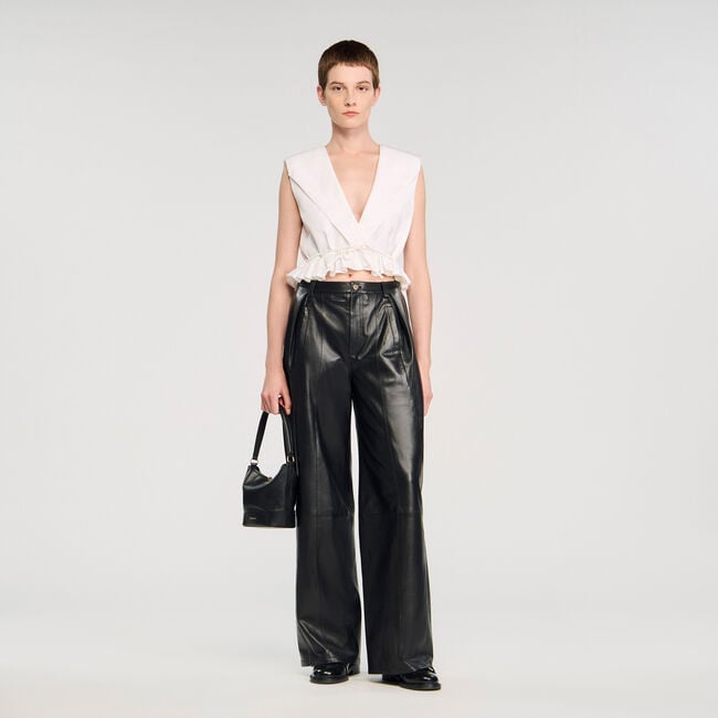 Ruffled crop top