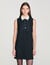 Mini dress with contrast collar
