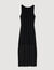 Fringed knit maxi dress