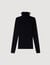 Ruffled roll-neck wool jumper