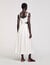 Lace trim maxi dress