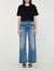 Cropped T-shirt with rhinestones
