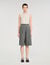 Pleated long shorts