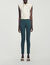 Cropped satin shirt