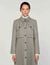 Houndstooth trench coat