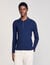 Rib knit polo shirt