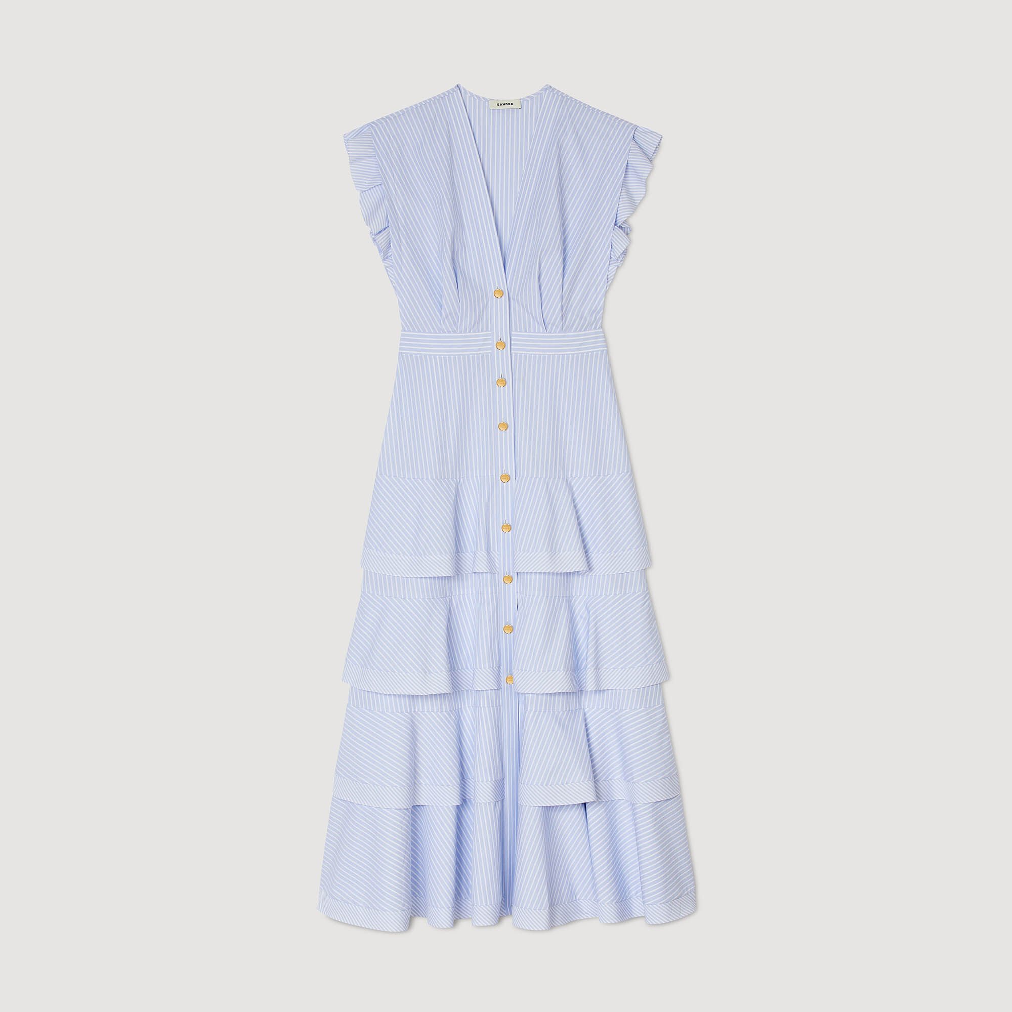 Ruffled maxi dress