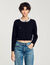 Cardigan with beaded collar