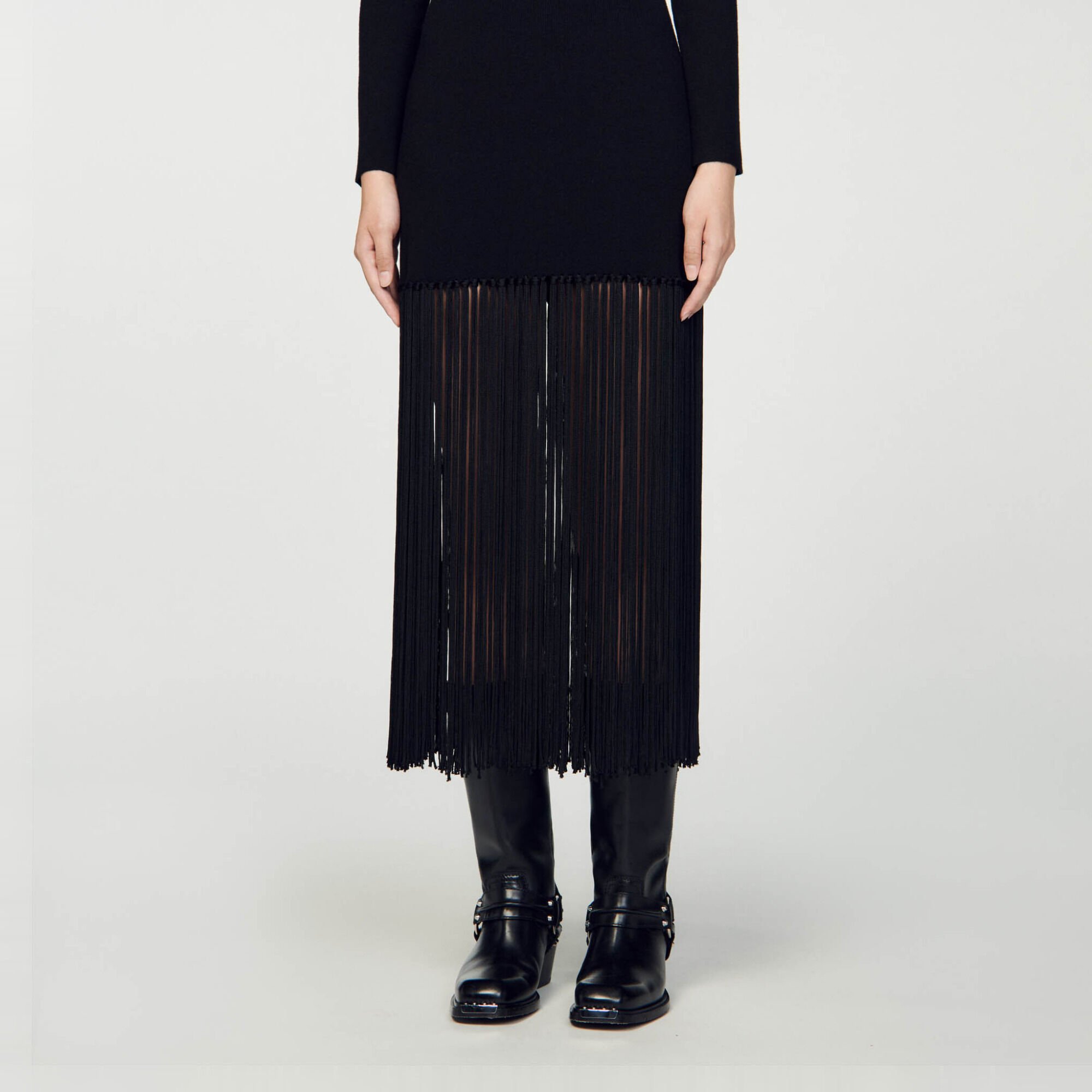 Knit maxi dress