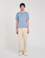 Short-sleeve knitted polo shirt