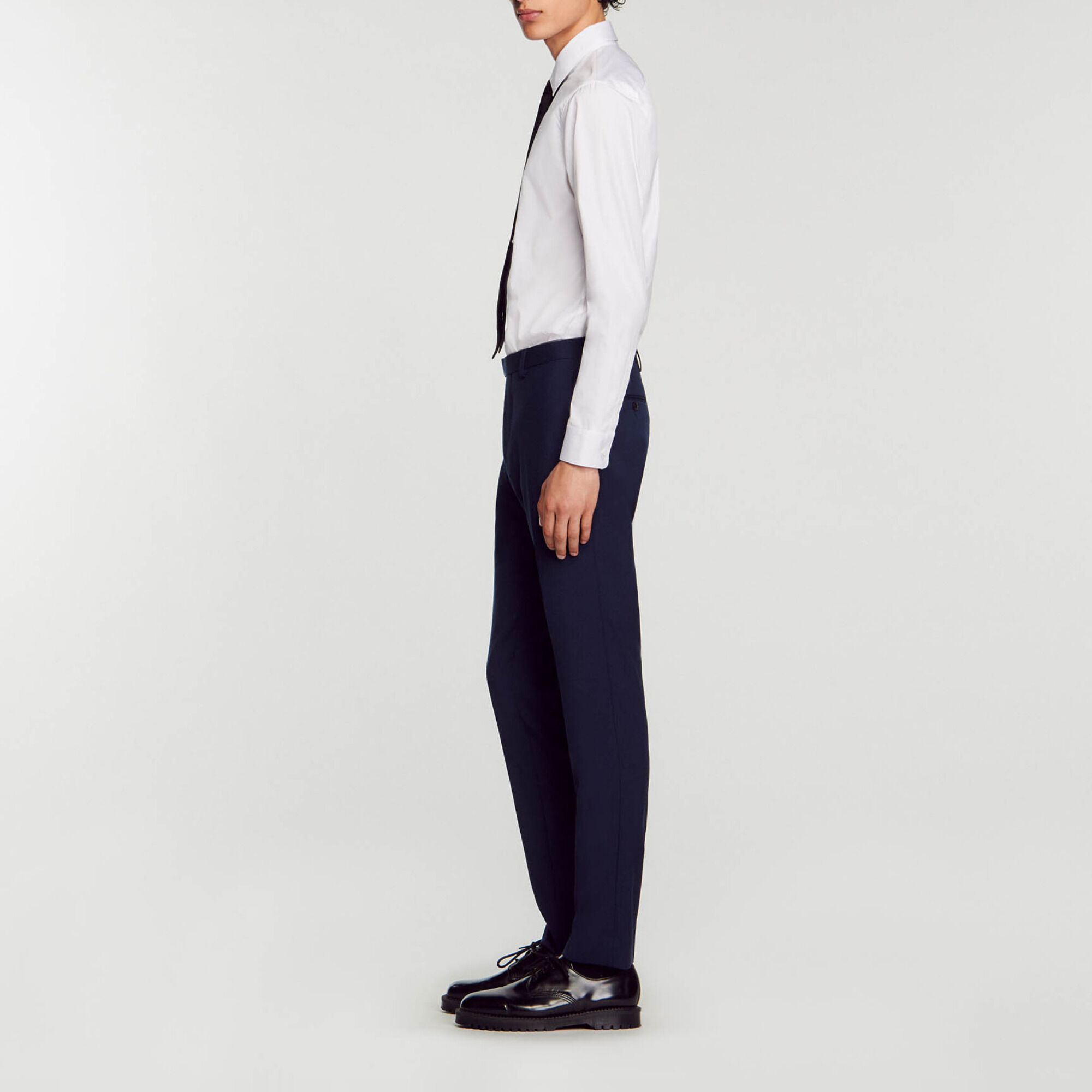 Virgin wool suit trousers