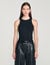 Embroidered vest top