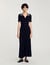 Knit maxi dress with studs