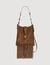 Leather and suede fringe bag