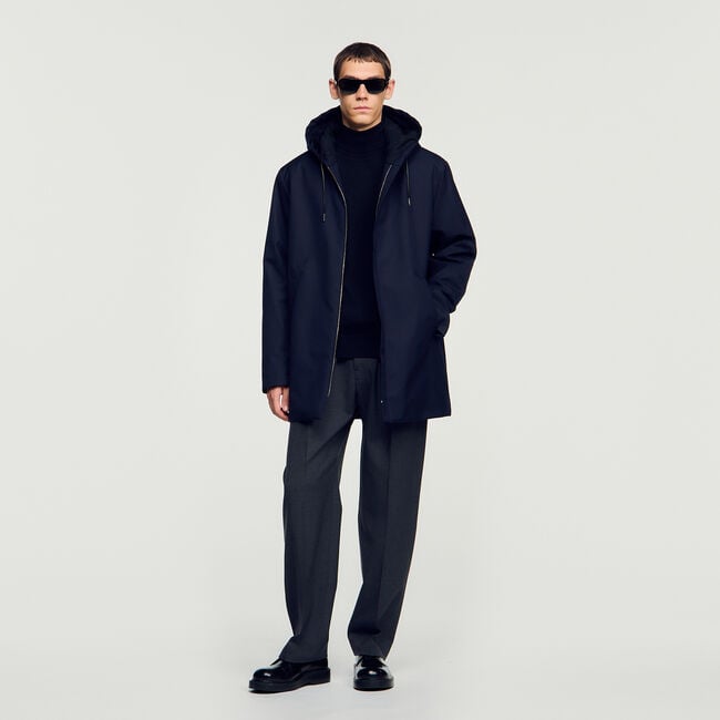 Hooded parka with zip - Men | Sandro