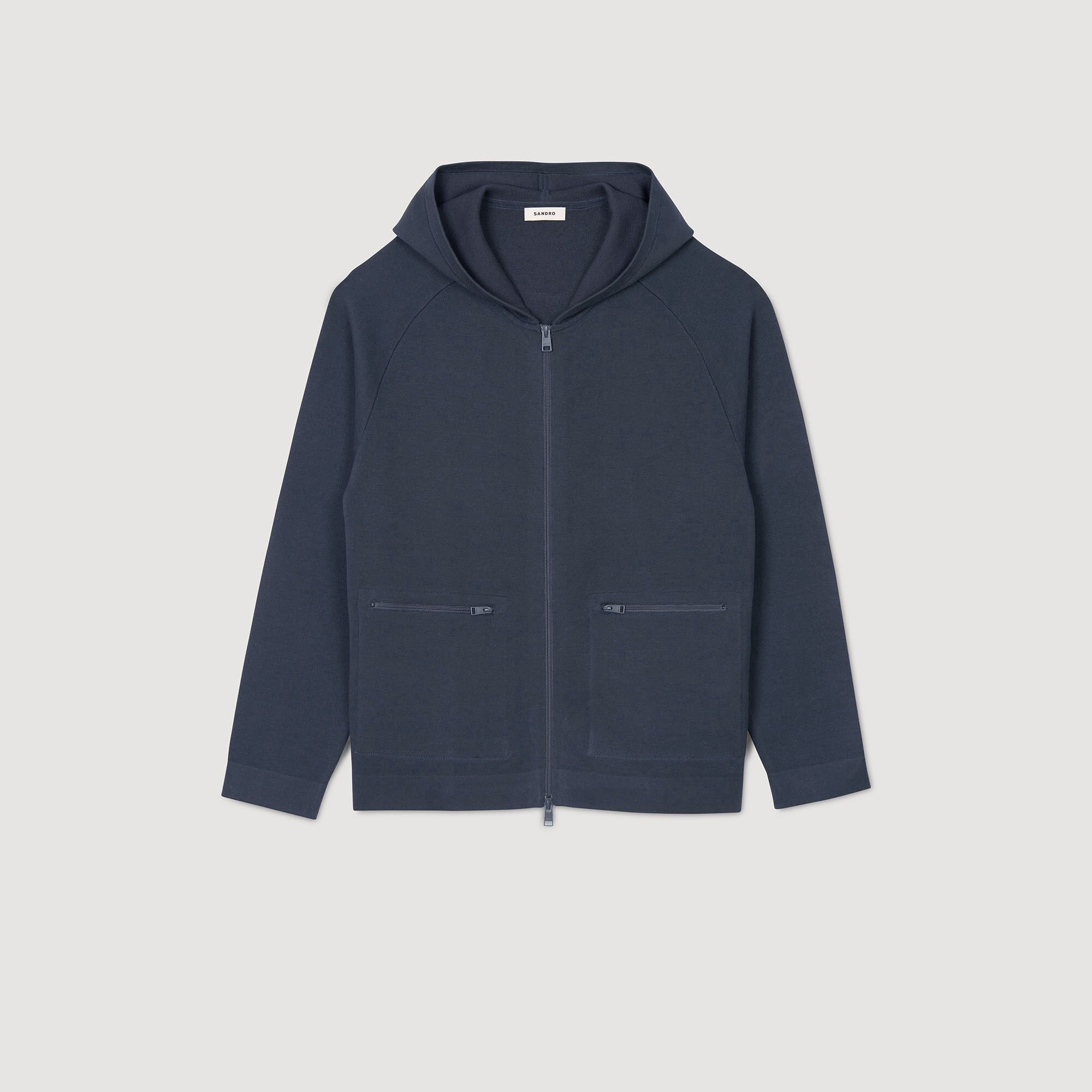 Milano knit hooded cardigan