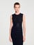 Knit midi dress with studs