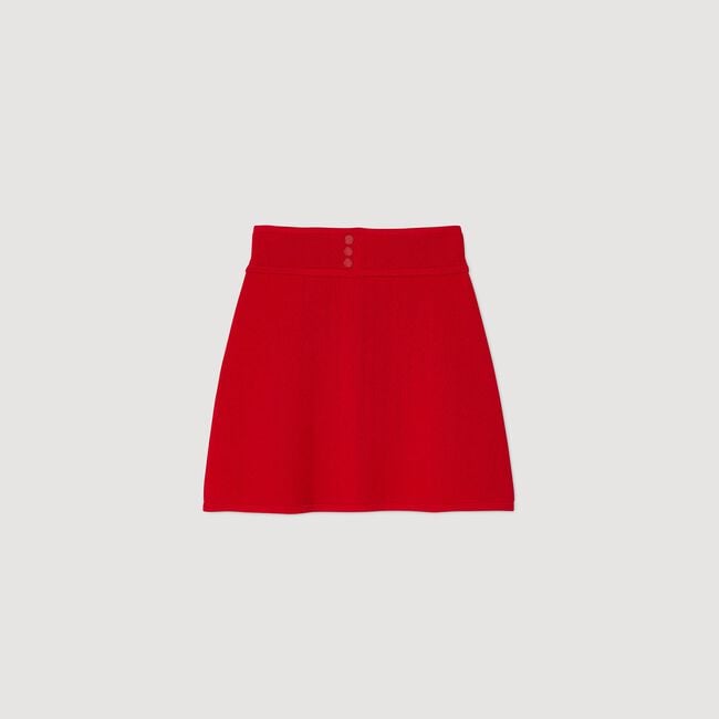 Mini knit skirt