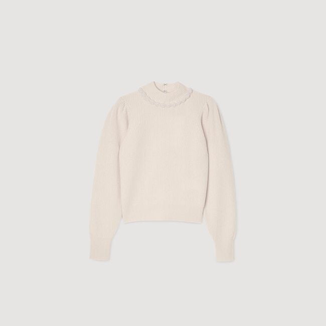 Ribbed wool and cashmere jumper