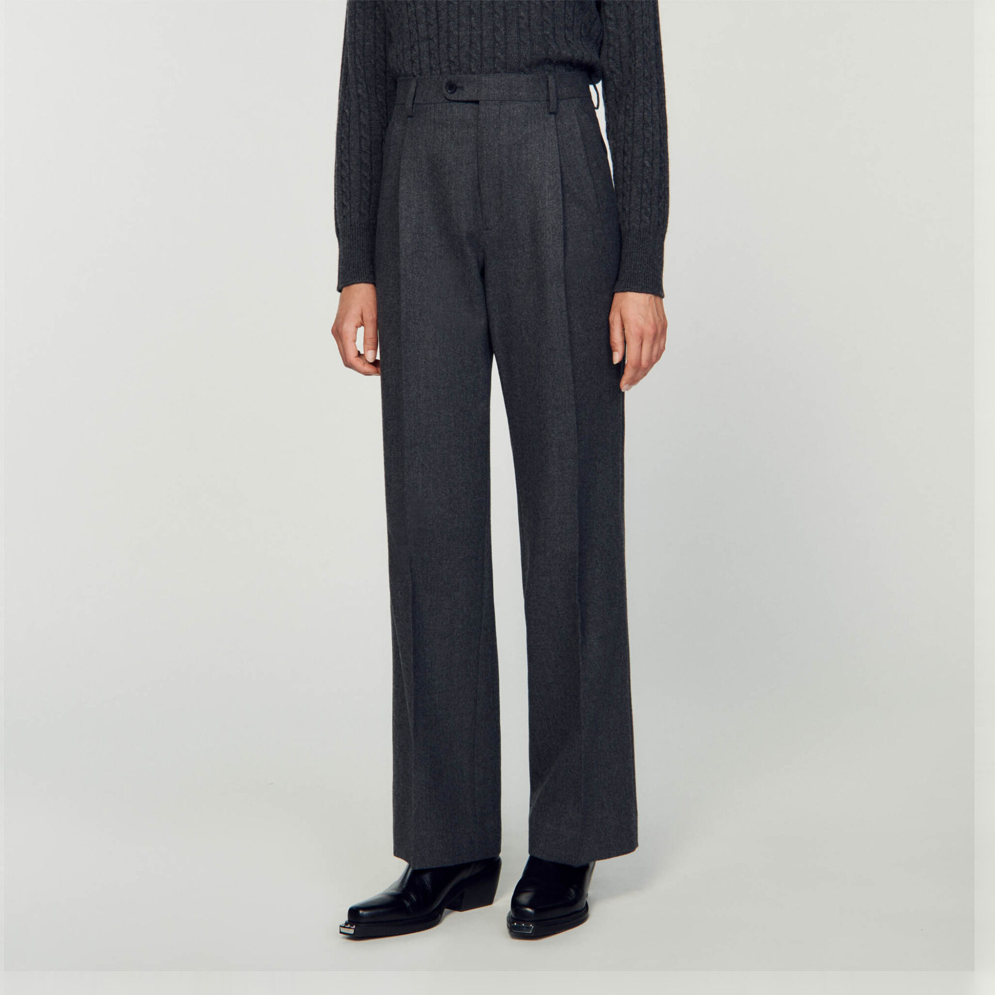 Straight-leg pants