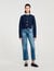 Cardigan with ruffle collar