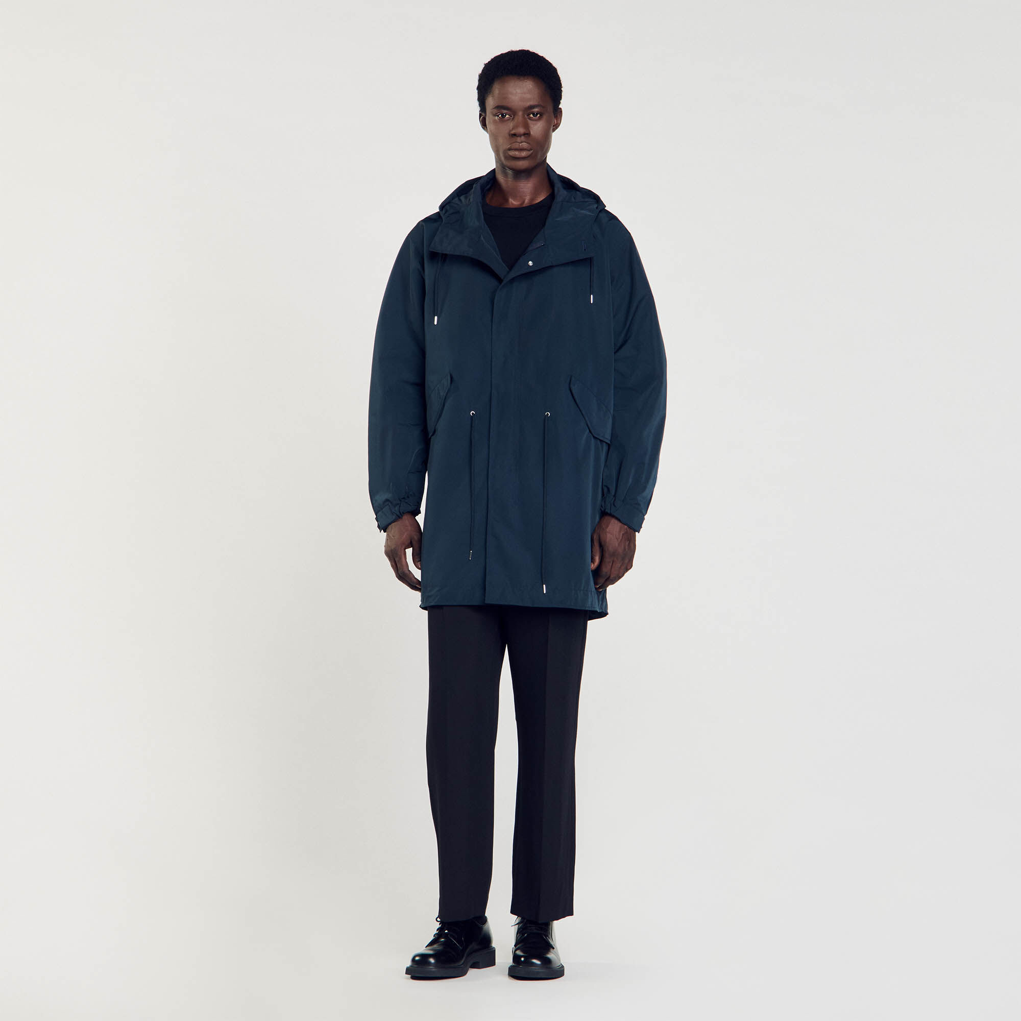 Long parka blue for Men Sandro Paris