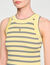 Striped knit vest top