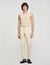 Elasticated straight-leg trousers