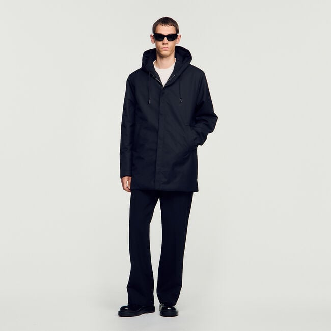 Hooded parka with zip - Men | Sandro