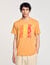 Wave print cotton T-shirt