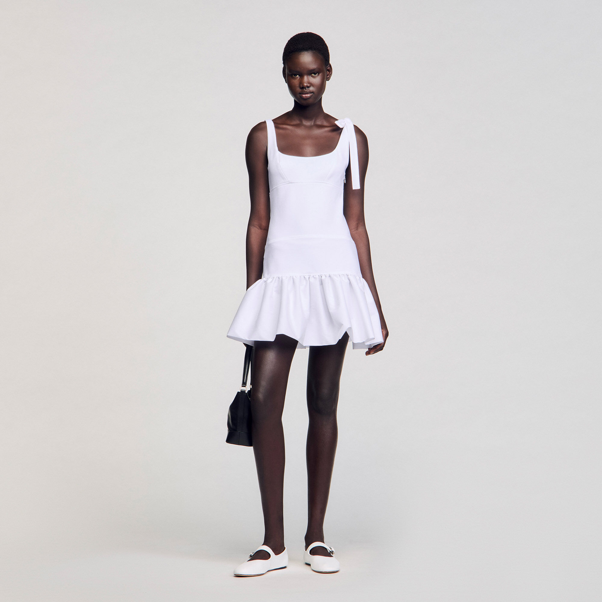 【美品】Sandro mini robe サンドロミニローブXS 34 Mini Dress With Bow Detail by Sandro | Rent the Runway