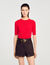 Argyle polo-neck sweater