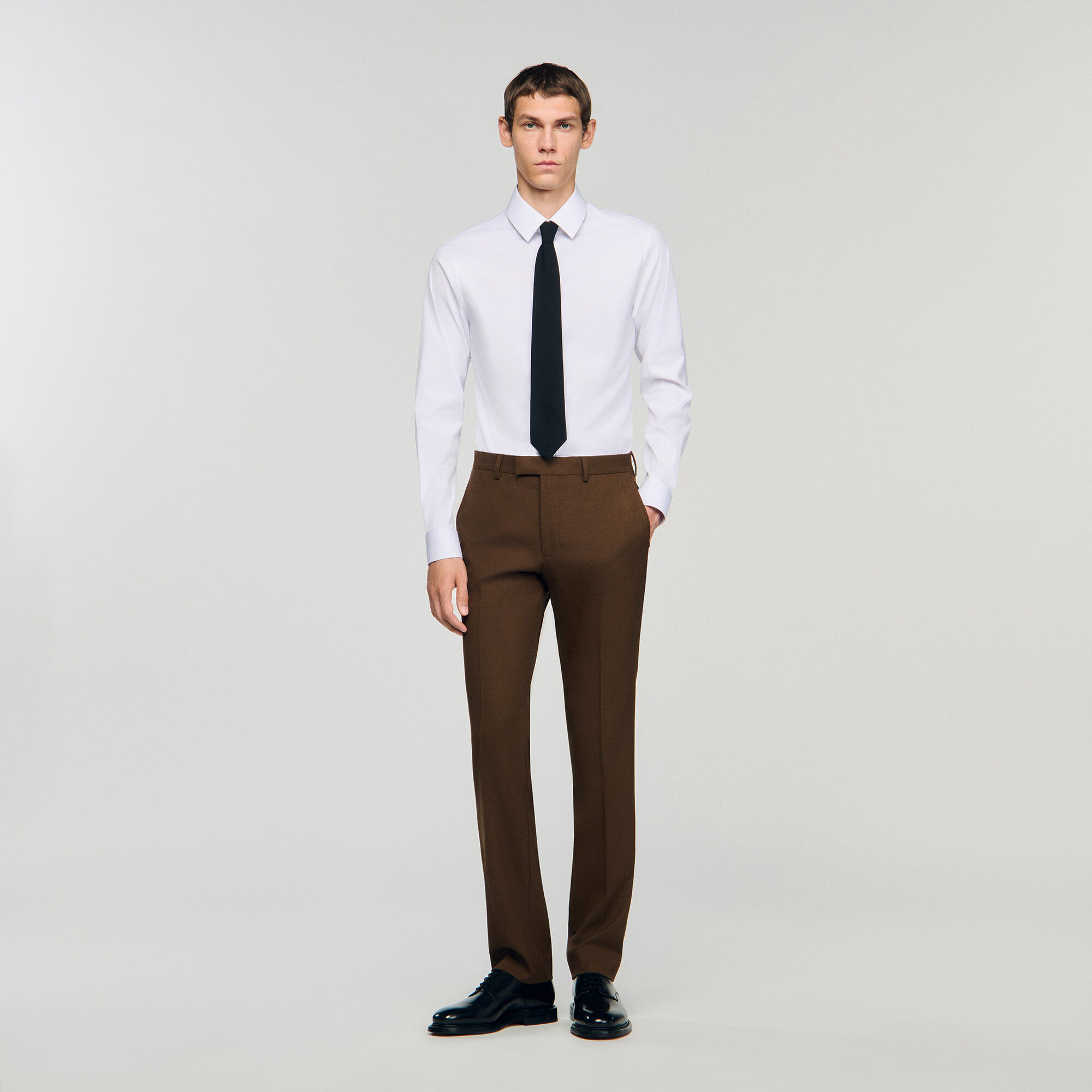 princess polly baby blue dress Men's Brown Pants | Smart Brown Suit Pants for Men