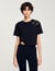 Floral embroidery T-shirt