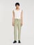 Elasticated straight-leg trousers