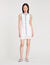 Mini knit dress with ruffles