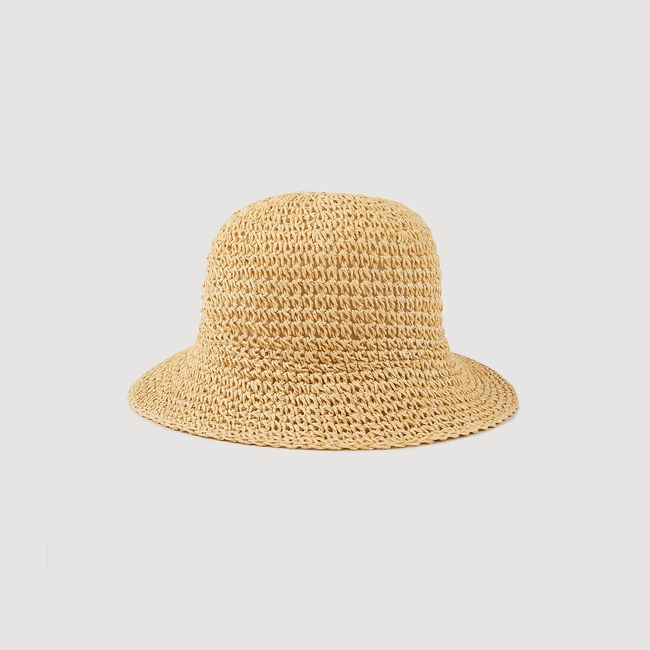 Crochet-Effect Bucket Hat