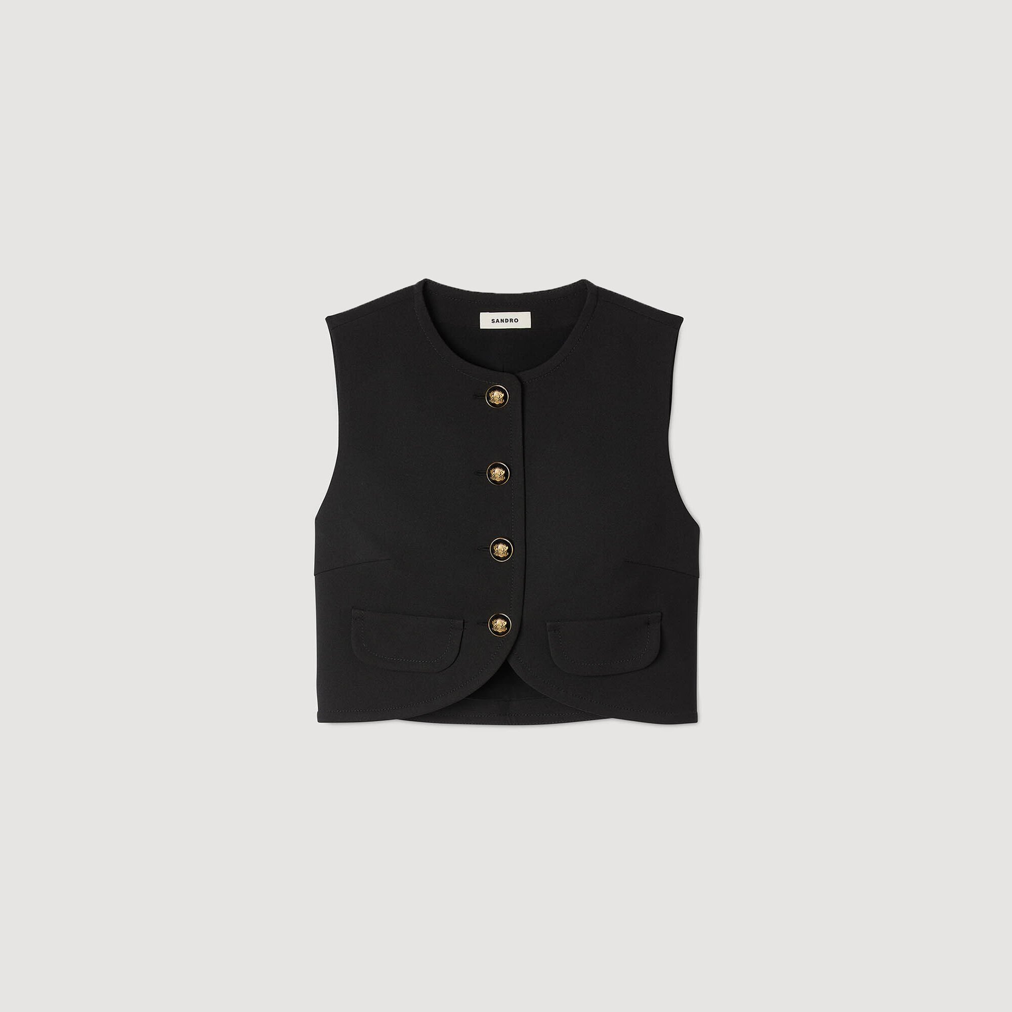 Buttoned crop top